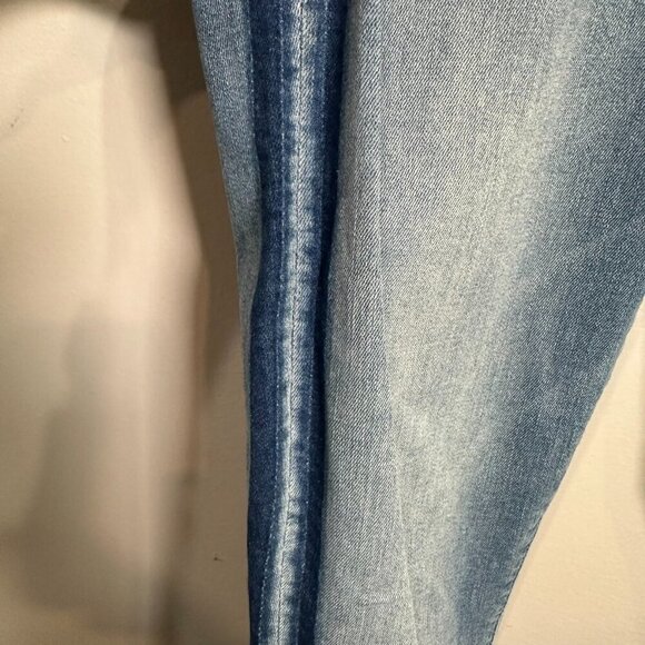 Mother Stunner Zip Ankle Step Fray in Light Kitty Racer Size 27 Raw Hem - Picture 2 of 11